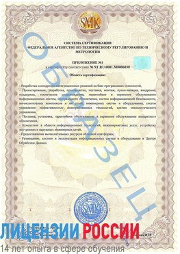 Образец сертификата соответствия (приложение) Вольск Сертификат ISO 27001